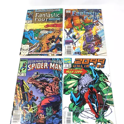 Lot Of 4 Marvel Comics Various Titles - Fantastic Four/Spider-Man/2099 Unlimited • £11.34