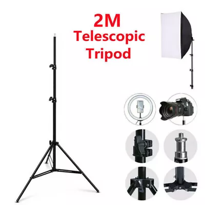 Telescopic Tripod Stand For Digital Camera Camcorder Phone Holder & IPhone 6ft • £8.59