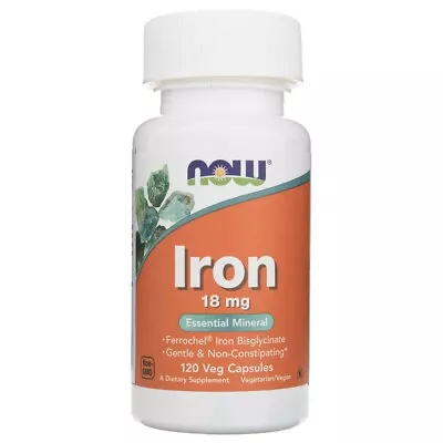 Now Foods Iron Chelate 18 Mg 120 Capsules • £8.99