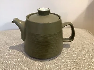 Denby Green Chevron 2 -1/2 Pt Tea Pot • £0.99