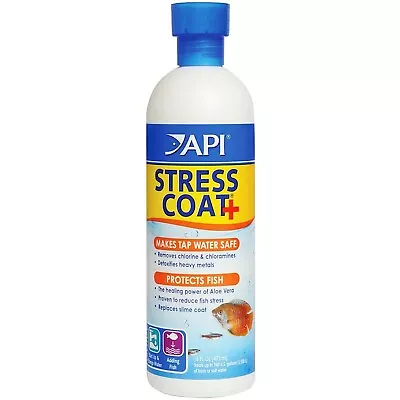 473ml API Stress Coat Aquarium Water Conditioner Bottle For Fresh And Salt Water • £13.39