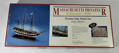 MODEL SHIPWAYS #*2028 Massachusetts Privateer Rattlesnake 1780 3/16” Scale CZ-LR • $0.99