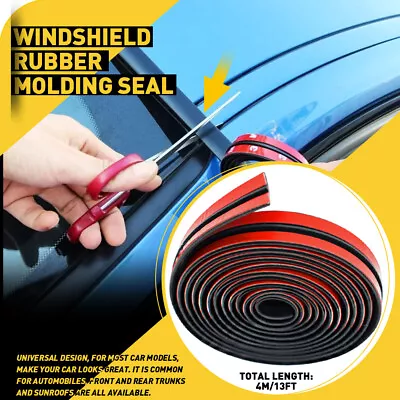 4M Car Auto Windshield Window Trim Edge Moulding Rubber Weatherstrip Seal Strip • $12.99