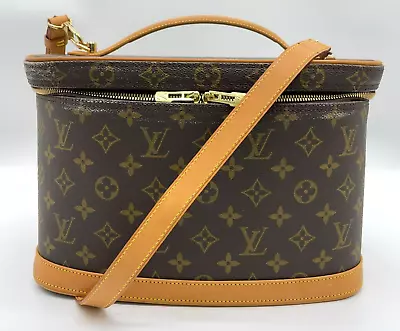 Authentic LouisVuitton Monogram Nice Bag M47280Cosmetic Shoulder 2way   I040005 • £44.24