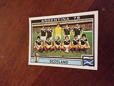 Panini Argentina 78 World Cup Sticker No 314 Scotland Team • £1.50