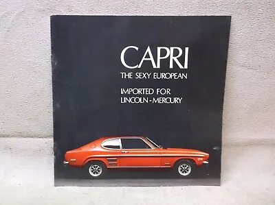 1972 Mercury Capri Sport Coupe Factory Sales Showroom Brochure Decore 4 Speed • $5