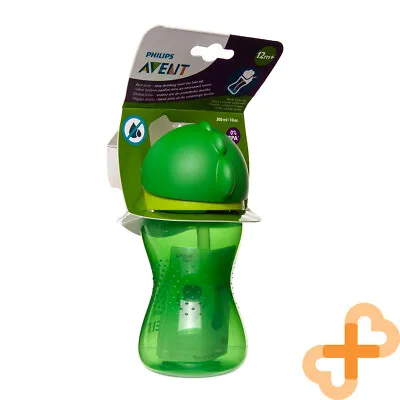 PHILIPS AVENT Leak Spilling Proof Baby Feeding Bottle With Straw 12m+ 300ml • $26.91