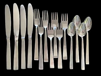 (15) Pc. Sola CORA Holland SS Evans Lot Spoons Forks Knives Mid Century MCM • $85