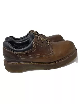 Vintage Women's Dr. Martens 8424 Brown Leather Oxfords Shoes Made In UK - Sz 10 • $57.99