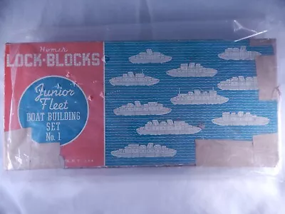 Vintage Toy Wood Boat Kit Junior LOCK - BLOCKS Ships • $35