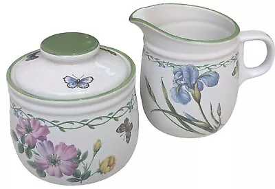 Studio Nova Garden Bloom Sugar Bowl Creamer By Mikasa Vintage Cottagecore Boho • $18