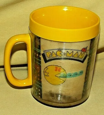Pac Man Mug Video Game Coffee Tea Cup Thermo Serv Lenticular 1980 Bally Midway* • $9.99