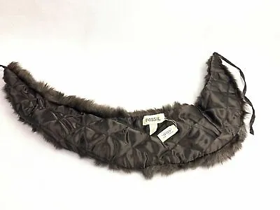 Fossil Brown Faux Fur Anna Women’s Winter Scarf Collar CW7026200 • $28.50