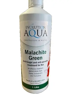 Evolution Aqua Malachite Green 1000mil  Pond Treatment Short Date May 2024 • £14.99