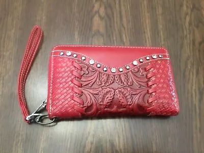 Red Trinity Ranch Wallet By Montana West - GUC • $8