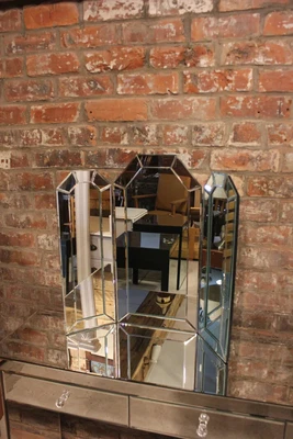 £199 • Buy Venetian Mirrored Dressing Table, Mirror & Cushioned Stool