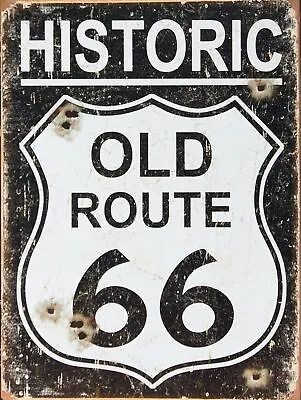 Old Route 66 Retro Metal Sign Vintage / Man Cave / Garage • £3.93