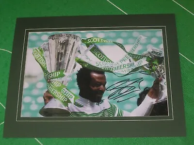 Celtic Efe Ambrose Signed 2014/15 League & Cup Double Celebration Photo • £34.95