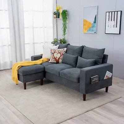 New Sectional Sofa Set L-Shaped Couch Living Room Convertible Indoor Modular • $289.99