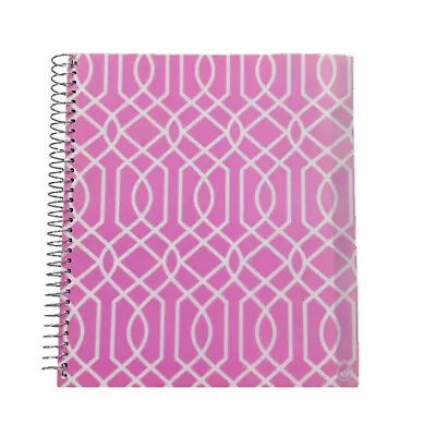 CPP Studio C College Ruled Poly Cover 5-Subject Spiral Notebook ~ Pink Maze • $19.99