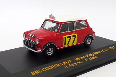 Ixo 1/43 Scale RAC086 - BMC Mini Cooper S - Winner Monte Carlo 1967 • $55.99