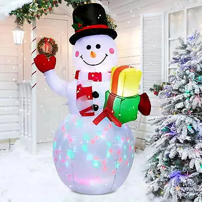 5 Ft LED Light Up Snowman Outdoor Christmas Inflatable Lighted Yard Decorations • $29.99