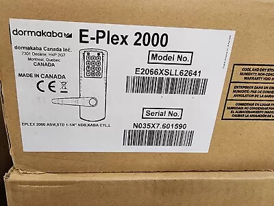 Dormakaba E-Plex 2000 NEW In Box • $400