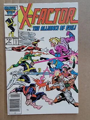 X-FACTOR #5 (1986) 1ST CAMEO APPEARANCE OF APOCALYPSE NEWSSTAND Nice VF+ • $16