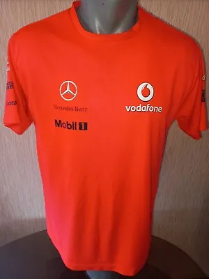 Vodafone McLaren Mercedes F1 Team Shirt (Size S/M) Bad Condition • $10