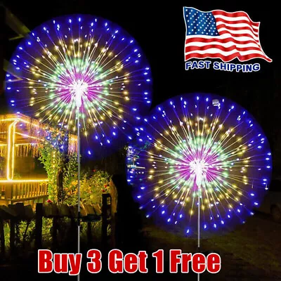 150 LED Solar Firework Lights Outdoor Waterproof Path Lawn Garden Decor Lamp • $10.99