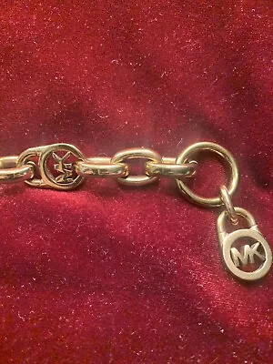 Michael Kors Rose Gold Toggle Link Chain Logo Bracelet • $24.99