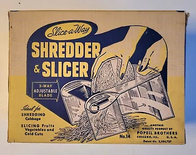 Vintage Slice-A-Way Shredder & Slicer  Original Box • $10.95