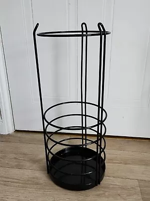 VINTAGE Aluminium UMBRELLA STAND/Stick Stand Holder 53cm Tall X Base 22cm • £15.50