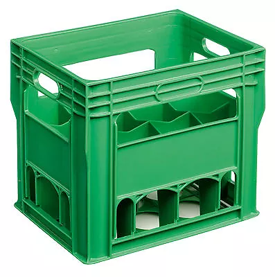 Wine Bottle Plastic Stacking Beer Milk Glass Bottle Crate 12 Compartment 750 Ml • £41.95