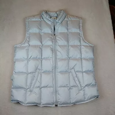 Merona Down Puffer Vest Silver Women's Medium 70% Down/30% Waterfowl Feathers  • $12.60