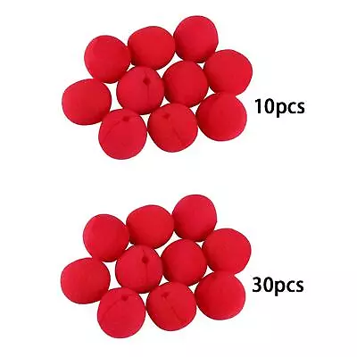 Red Clown Noses 5cm Lightweight Kids For Costume For Halloween Party Holiday • $6.49