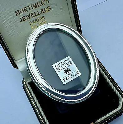 Boxed Miniature Hallmarked Solid Sterling Silver Photo Frame Carrs Of Sheffield • £24.99