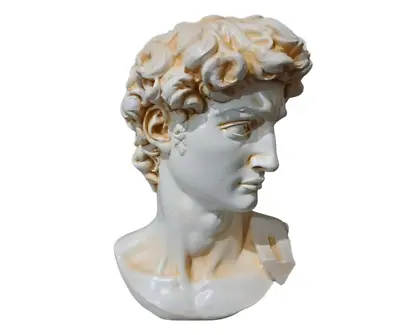 David Michelangelo Bust Statue Handmade Marble Exact Museum Copy Sculpture • $225