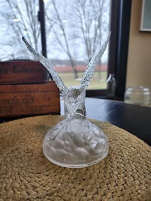 American Bald Eagle Figure 24% Lead Crystal Frosted Base Cristal D'Arques 8 T EC • $35