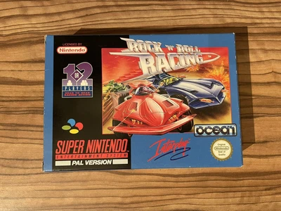 £29 • Buy Rock N Roll Racing SNES Super Nintendo Game Near Mint Collectors Condition PAL