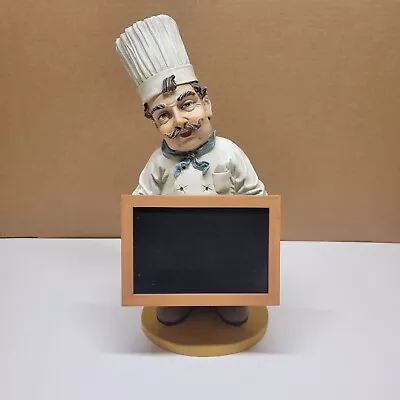 French / Italian Chef With Chalk Board ~ 16 Inches Tall • $44.99