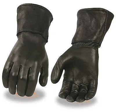 Men's Deerskin Lightly Thermal Lined Leather Gauntlet Glove - Super Soft Leather • $34.99