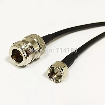 1pc N Type Female Jack To F Type Male Pigtail Cable RG58 50cm Wholesale NEW Qui • $11.37