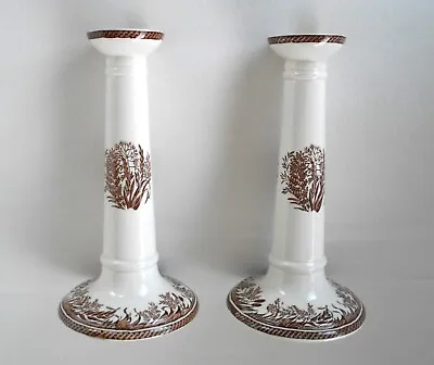 Vintage Pair Martha Stewart By  Mail Danish Fern Candle Holders Made In England • $388
