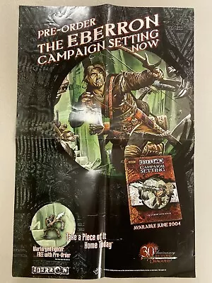 EBERRON CAMPAIGN SETTING PROMO POSTER 2004 D&D 30TH ANNIVERSARY 24 X 16  WOTC* • $7.99