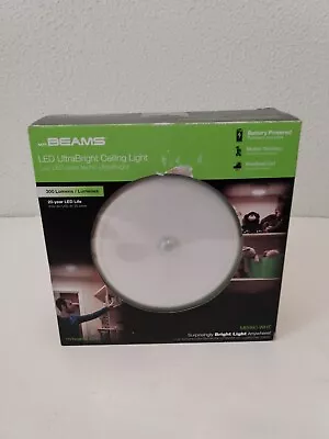 Mr Beams LED Ultra Bright Motion Sensing Battery Powered Ceiling Light MB990-WHT • £21.20