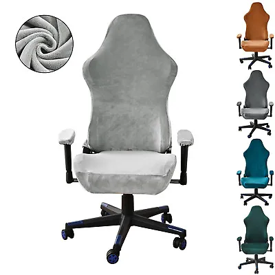 $24.75 • Buy Soft Velvet Game Chair Covers Computer Racing Gaming Chair Protector Slipcover
