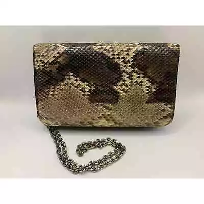 Vintage Morle Purse Reptile Snake Brown Crossbody Handbag Evening Bag • $40