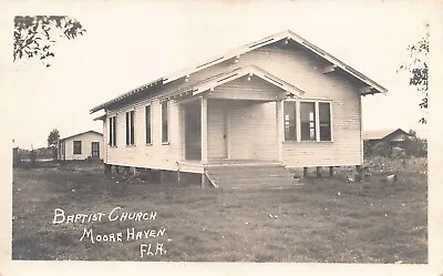 FL - 1930’s Florida REAL PHOTO Baptist Church Moore Haven FLA - Lake Okeechobee  • $39