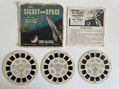 The Secret From Space Starring Tom Corbett View-Master 3 Reel Set W/ Booklet • $28